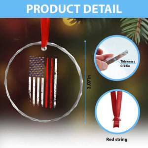 Patriotic Drummer Crystal Glass Ornament Percussionist Gift Drumming Drumsticks American Flag TS10 Print Your Wear