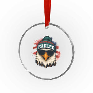 Patriotic Eagle Football Crystal Glass Ornament American Flag Pride Gift TS12 Print Your Wear