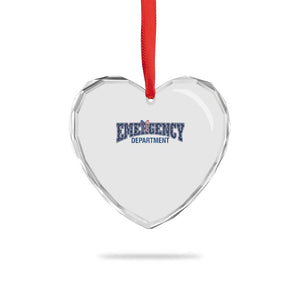 Patriotic ER Nurse Gift Heart Crystal Glass Ornament America 250th Anniversary TS12 Print Your Wear