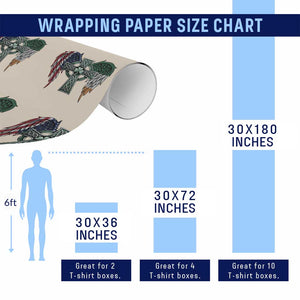 Patriotic Irish American Cross Wrapping Paper Roll St Patricks Day Religious Gift TS12 Print Your Wear