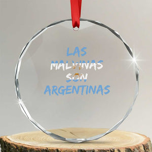 Patriotic Las Malvinas Son Argentinas Flag Crystal Glass Ornament Argentine Heritage Sun of May Argentina Sovereignty