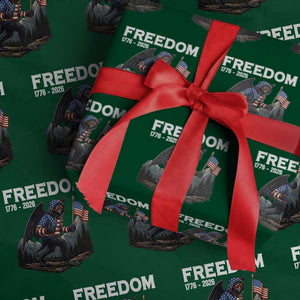 Patriotic Mothman Lover Wrapping Paper Roll Funny USA 250 Anniversary Gift TS12 Green Print Your Wear