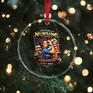 Patriotic Rosie Nurse Feminist Pride Crystal Glass Ornament 250 Years Of Nursing TS12 Print Your Wear