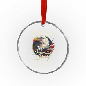 Patriotic USA Army Military 250th Anniversary Crystal Glass Ornament 250 Years Of Defending Liberty Since 1775 TS11 Print Your Wear