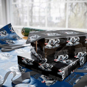 Paws Off Greenland Wrapping Paper Roll Resist Polar Bear Political Satire TS11 Black Print Your Wear