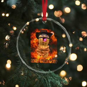 Peanut Goop Meme Crystal Glass Ornament Funny Bungulator TS10 Print Your Wear