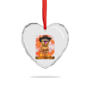 Peanut Goop Meme Heart Crystal Glass Ornament Funny Bungulator TS10 Print Your Wear