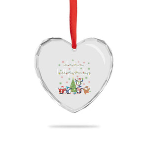 Penguins Christmas Heart Crystal Glass Ornament Oh Its A Jolly Holiday Xmas Light TS10 Print Your Wear