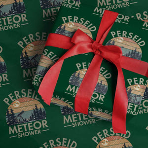 Perseid Meteor Shower Wrapping Paper Roll Vintage Astronomy Lover