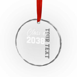 Personalized Class of 2038 Crystal Glass Ornament Custom Name Grow With Me Count Down Graduating TS10 Print Your Wear