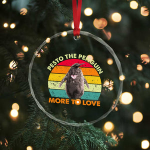 Pesto The Penguin Crystal Glass Ornament More To Love Vintage Sunset Retro TS11 Print Your Wear