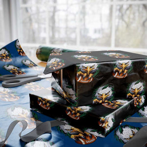 PFE Football Game Green Sport Lovers Wrapping Paper Roll TS11 Black Print Your Wear