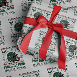 Philadelphia Believe in the Magic Wrapping Paper Roll Retro Philly PFE Sport Fans Christmas Gift TS02 White Print Your Wear