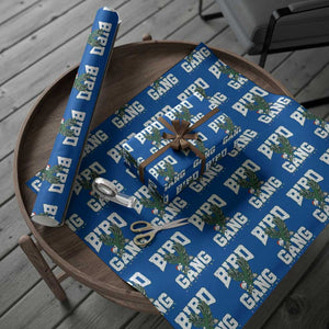 PFE Bird Gang Christmas Wrapping Paper Roll Philly Lover Santa Bird TS10 Blue Print Your Wear
