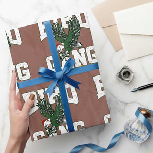 PFE Bird Gang Christmas Wrapping Paper Roll Philly Lover Santa Bird TS10 Mocha Print Your Wear