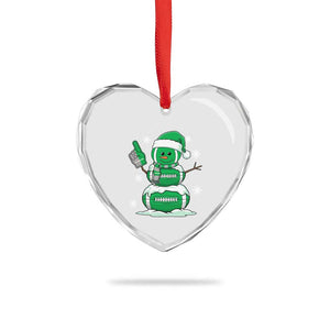 EF Christmas Snowman Heart Crystal Glass Ornament Funny Philly Fan Vintage Football Lovers TS10 Print Your Wear