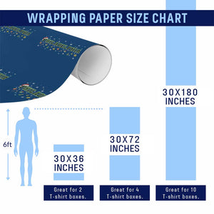 Christmas PFE Wrapping Paper Roll Green Plaid Philly Fan Football Lovers Xmas Pajamas TS10 Print Your Wear