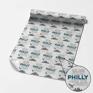 Philadelphia City Wrapping Paper Roll We Are From Philly And We Fight TS02 Christmas Plaid Print Your Wear