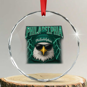 EF Game Day Crystal Glass Ornament Retro Bootleg Sports Fan TS10 Transparent Glass 3'' Circle Print Your Wear