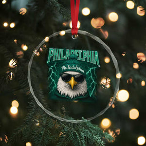 Philadelphia Fan Crystal Glass Ornament Retro Eagle Bootleg Sports Fan TS10 Print Your Wear