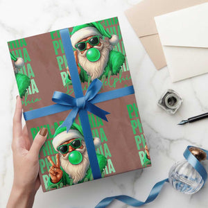 Philadelphia Football Christmas Wrapping Paper Roll Santa Retro Philly Fan TS10 Mocha Print Your Wear