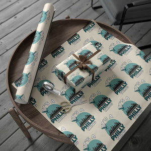 Philadelphia Spirit Wrapping Paper Roll It's A Philly Thing TS02 Beige Print Your Wear