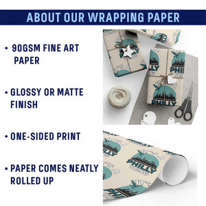Philadelphia Spirit Wrapping Paper Roll It's A Philly Thing TS02 Print Your Wear