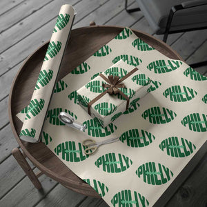 Philly Game Day Wrapping Paper Roll Football Team Retro Sports Fan TS10 Beige Print Your Wear