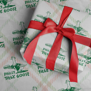 Philly Goose Wrapping Paper Roll Funny PFE Fan Silly Gooses TS10 Christmas Plaid Print Your Wear