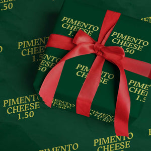 Pimento Cheese One Fifty Funny Golf Snack Wrapping Paper Roll Georgia Golfing Traditions Lover Humor TS02 Green Print Your Wear