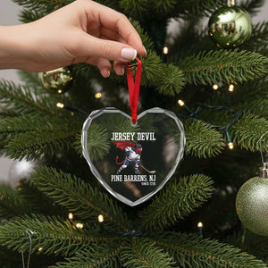 Pine Barrens New Jersey Devil Heart Crystal Glass Ornament Gothic Horror Ice Hockey Gift TS12 Print Your Wear