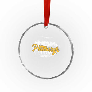 PFS Game Day Crystal Glass Ornament Streetwear Steel City Pride TS10 Print Your Wear