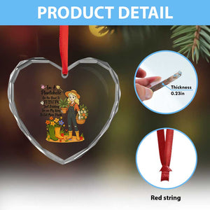 Plantaholic Heart Crystal Glass Ornament Im On My Way To Get More Plants TS12 Print Your Wear