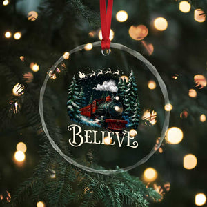Polar Express Crystal Glass Ornament Christmas Believe TS10 Print Your Wear