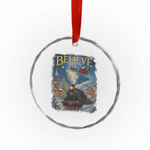 Polar Express Crystal Glass Ornament Retro Vintage Christmas Believe TS10 Print Your Wear
