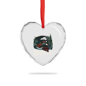 Polar Express Heart Crystal Glass Ornament Christmas Believe TS10 Print Your Wear