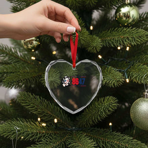 Political Activist 8647 Heart Crystal Glass Ornament Freedom Satire Protest Graphic TS12 Print Your Wear