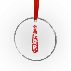 Pop Tie Star Dad Music Lover Fathers Day Crystal Glass Ornament TS11 Print Your Wear