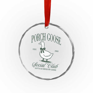 Porch Goose Crystal Glass Ornament Cute Garden Club Vibes Moms Grandmas TS10 Print Your Wear