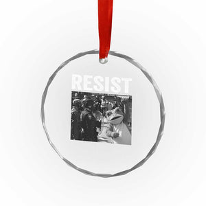 Portland Frog Protest Crystal Glass Ornament Funny Rebel Gift TS12 Print Your Wear