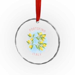Portofino Italy Lemons Crystal Glass Ornament Vintage Coastal Europe Travel Summer Vibe Aesthetic TS02 Print Your Wear