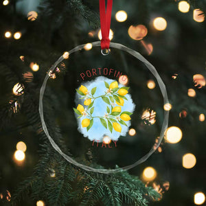 Portofino Italy Lemons Crystal Glass Ornament Vintage Coastal Europe Travel Summer Vibe Aesthetic TS02 Print Your Wear