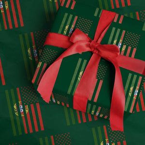 Portuguese Flag Wrapping Paper Roll Vintage USA Flag Portugal Pride Gifts TS10 Green Print Your Wear
