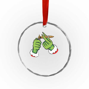 Pothead Xmas Crystal Glass Ornament Cannabis Weed Adult Christmas Party TS10 Print Your Wear