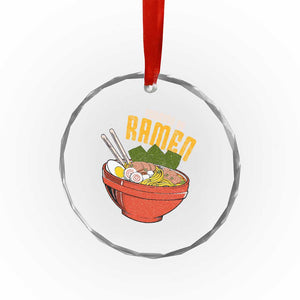 Powered by Ramen Crystal Glass Ornament Japanese Love Anime Noodles TS10 Print Your Wear