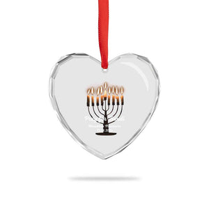 Pray for Bondi Australia Hanukkah Dec 14 2025 Heart Crystal Glass Ornament Menorah Lights Jewish Faith Memorial TS02 Print Your Wear