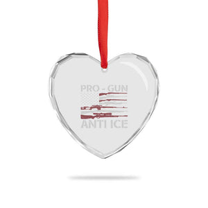 Pro Gun Anti Ice Heart Crystal Glass Ornament Vintage American Flag 2nd Amendment Support TS11 Print Your Wear