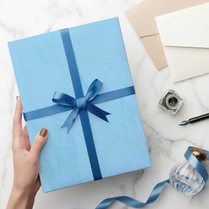 Promoted To Daddy 2026 New Boy Dad Wrapping Paper Roll First Time Fathers Day Gift TS12 Light Blue Print Your Wear