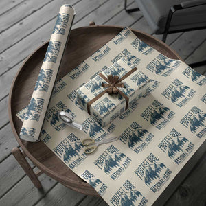 Protect Our National Parks Wrapping Paper Roll Retro Mountain Nature Graphic TS02 Beige Print Your Wear