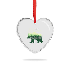 Protect Our Parks National Park Heart Crystal Glass Ornament Bear Hiking Nature TS02 Print Your Wear